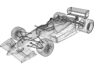 Formula 1 Car 3D Model preview
