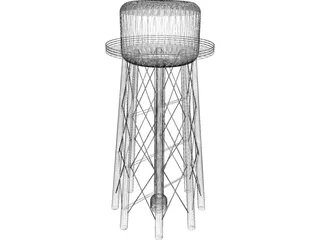 Water Tower 3D Model preview