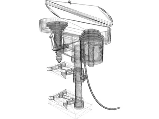 Drill Press 3D Model preview