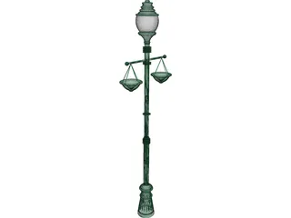 Street Lamp 3D Model preview