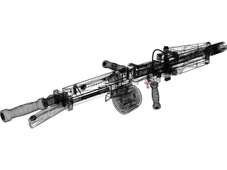 M57 Smart Gun 3D Model preview