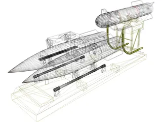 Missile 3D Model preview