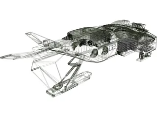 UD 1L Drop Ship 3D Model preview