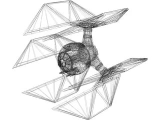 Star Wars Tie Defender 3D Model preview