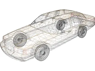 Lincoln Towncar 3D Model preview