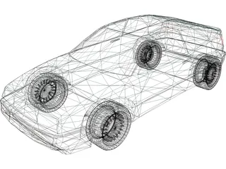 Volkswagon Corrado 3D Model preview