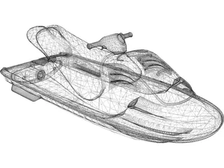 Jet Ski 3D Model preview