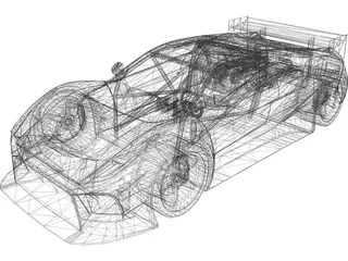 Saleen S5S Raptor LM Concept (2010) 3D Model preview