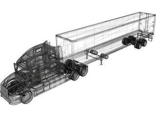 Volvo Truck (2002) 3D Model preview