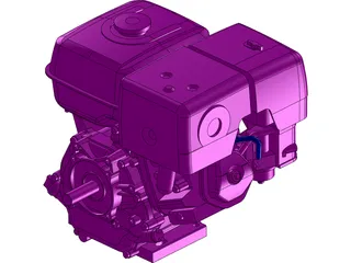 Honda GX390 Engine 3D Model preview