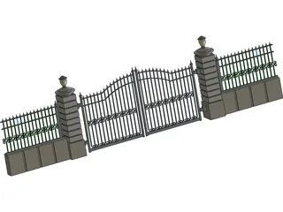 Gate 3D Model preview