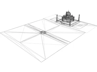 Taj Mahal 3D Model preview