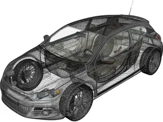 Volkswagen Scirocco 3D Model preview