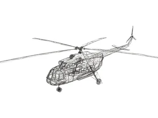 Mil Mi-8 Hip 3D Model preview