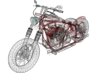Chopper 3D Model preview
