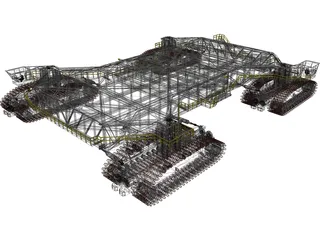 NASA Crawler Transporter 3D Model preview