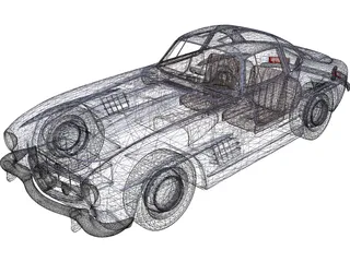 Mercedes-Benz 300 SL 3D Model preview
