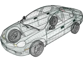 Dodge Neon 3D Model preview