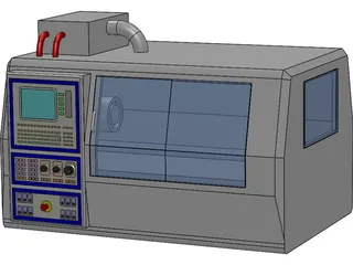 Torno CNC 3D Model preview