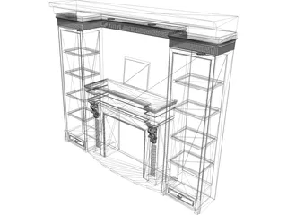 Fireplace 3D Model preview
