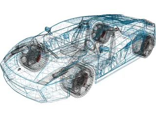 Lamborghini Gallardo (2008) 3D Model preview