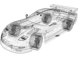 Chevrolet Corvette C6-R 3D Model preview