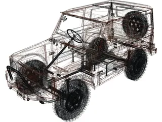 Suzuki Sierra 3D Model preview
