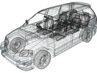 Mazda MPV (2000) 3D Model preview
