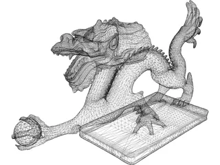 Chinese Dragon 3D Model preview
