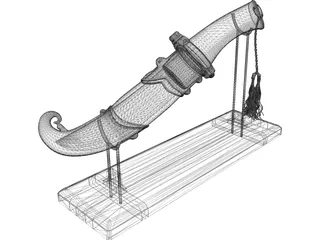 Chinese Sword 3D Model preview