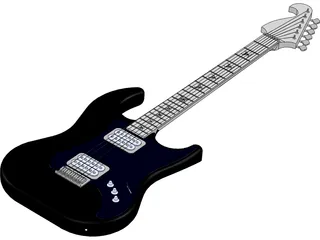 Fender Stratocaster 3D Model preview