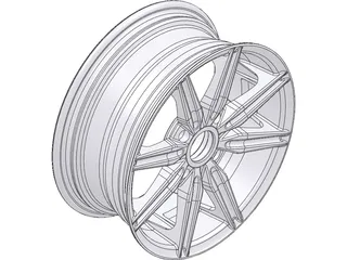 OZ Car Wheel 3D Model preview