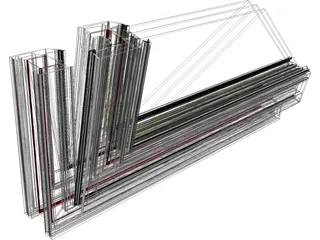 Window Frame 3D Model preview