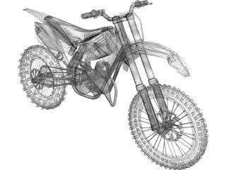 KTM Bike 3D Model preview