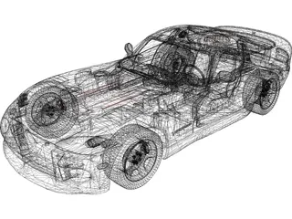Dodge Viper GTS (1998) 3D Model preview