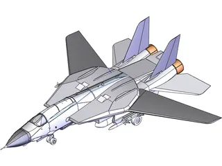 F-14 Tomcat 3D Model preview