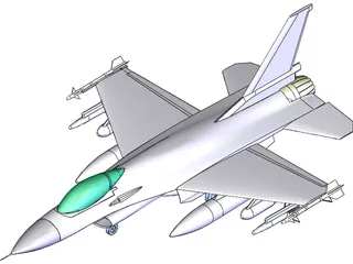 F-16 Falcon 3D Model preview