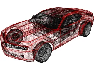 Chevrolet Camaro RS (2009) 3D Model preview