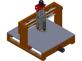 CNC Machine (Router) from Wood 3D Model preview