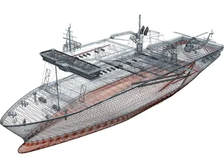 HMNZS Canterbury 3D Model preview