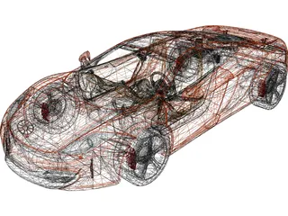 McLaren MP4-12C 3D Model preview