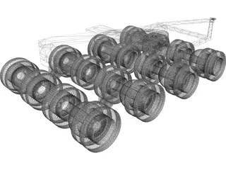 Jinker Truck 4x8 3D Model preview