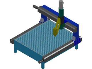 Milling Machine 3D Model preview