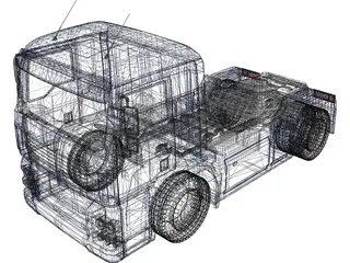 MAN TGA 3D Model preview