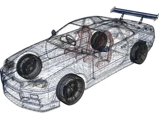 Nissan Skyline GT-R 3D Model preview