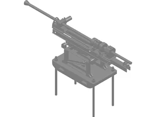 Rock Drilling Machine 3D Model preview