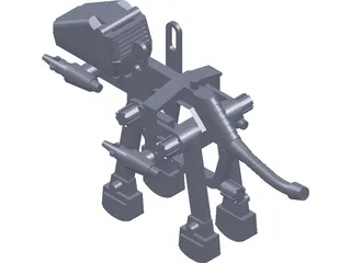 Mechanical Dinosaur Toy 3D Model preview