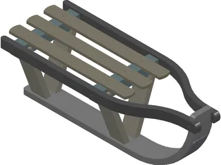 Sport Sledge 3D Model preview