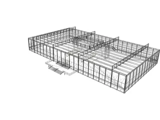 Crown Hall 3D Model preview