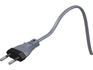Plug Two-Pin 3D Model preview